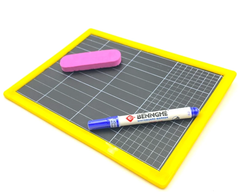 Bảng học sinh 2 mặt Bến Nghé BB-06 nhỏ 18x25mm kèm bút, đồ lau (80)