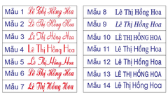 Dấu Shiny S-842/ S-852 KT 38x14mm - mưc sẵn Xanh/ đỏ/ đen