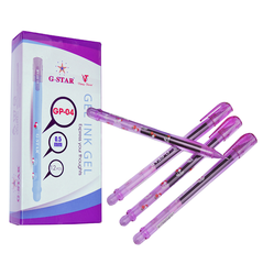 Bút gel G-Star GP-04 0.5mm - Mực xanh/ đỏ/ đen/ tím (12)