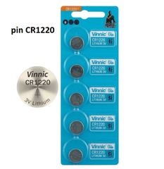 Pin CR1220 Vinnic Lithium 3V (5 viên/ vỉ)