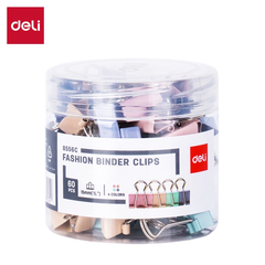 Kẹp bướm màu pastel Deli 15mm/19mm/25mm/32mm
