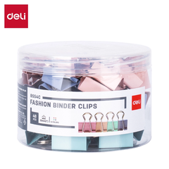 Kẹp bướm màu pastel Deli 15mm/19mm/25mm/32mm