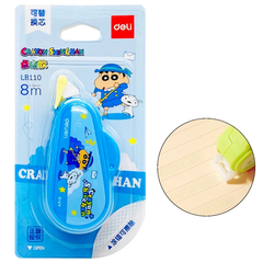 Băng keo 2 mặt dạng xóa kéo Deli LB110 Crayon ShinChan bản to 8m x 6mm (12)