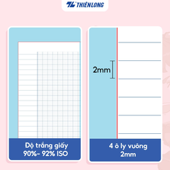 Tập học sinh Thiên long TP-NB061 96 trang 100gsm 4 ô ly caro (10/100)