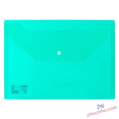 Bìa nút nhựa XLá trong A4 Deli 10462 1/12