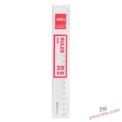 Thước kẻ mica 20cm Deli 6220
