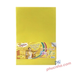 Giấy màu thủ công decal A4 Thiên Long GTC-C006 12 màu