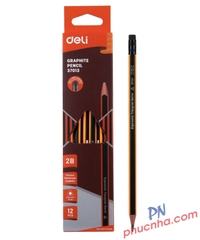 Bút chì gỗ Deli 37013 2B (12)