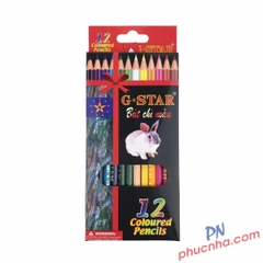 Bút chì màu G-Star hộp giấy đỏ con thỏ