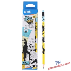 Bút chì gỗ 2B Deli U53200 (12)