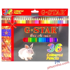 Bút chì màu G-Star hộp giấy đỏ con thỏ