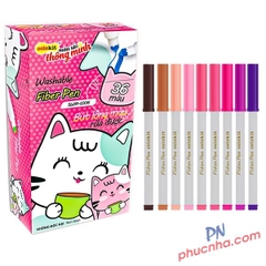 Bút lông màu Fiber Pen Thiên Long Colokit SWM-C006 36 màu (có thể rửa được)