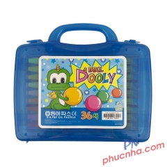 Sáp màu dầu D.A P&T Dooly hộp nhựa 12  màu, 18 màu, 24 màu, 36 màu, 48 màu