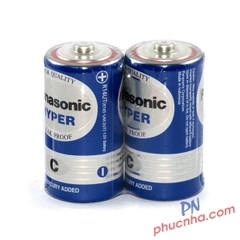 Pin trung size C Panasonic Hyper Carbon R14UT/2S 1.5V cỡ C 2 viên/ lốc (12 lốc/ hộp)
