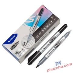 Bút lông dầu Thiên Long PM-04 CD 2 đầu (10/720)