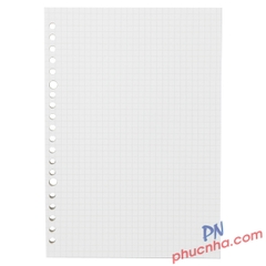 Giấy đục lỗ, ruột sổ còng A5 145x210mm 20 lỗ 50 tờ