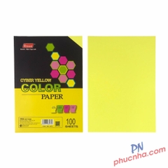 Giấy bìa màu đặc biệt dạ quang A4 160gsm Grand (100 tờ/ xấp)