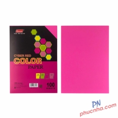 Giấy bìa màu đặc biệt dạ quang A4 160gsm Grand (100 tờ/ xấp)
