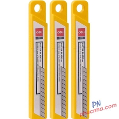 Lưỡi dao rọc giấy nhỏ 9mm Deli 2012 (10 lưỡi/ ống) (36/432)