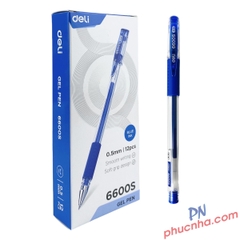Bút gel Deli 6600S 0.5mm (12)