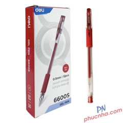 Bút gel Deli 6600S 0.5mm (12)