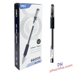 Bút gel Deli 6600S 0.5mm (12)
