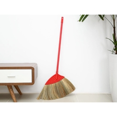 Chổi quét nhà cỏ bông cán nhựa cao cấp (đã làm sạch bông)