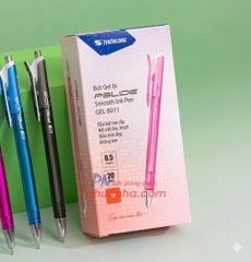 Bút bi Thiên Long GEL-B011 0.5mm (20) - Bút gel bi butter GelB011 Mực xanh/ đỏ/ đen