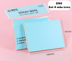 Giấy note Bitoon TZS-2103 3x4inch, màu pastel, 100 tờ (20)