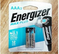 Pin Energizer Max plus 3A 1.5V AAA LR03 E92 BP2 (2 viên/ vỉ) (12 vỉ/ hộp)