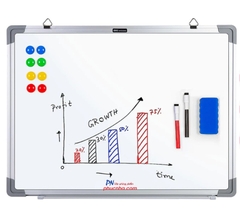 Bảng viết bút lông từ trắng Deli - EV28VN 400x600mm/ EV29VN 600x800mm/ EV30VN 600x1000mm/ EV31VN 800x1200mm
