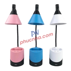 Đèn bàn Deli CL402 cảm ứng có chỗ cắm bút 4000k 5W