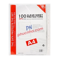 Bìa lỗ A4 320g tem đỏ (70 xấp/ T)