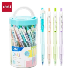 Bút bi dầu Deli Q02836 0.7mm, mực xanh (50)