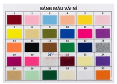 Vải nỉ 0.9m x 0.9m (nhiều màu)