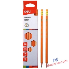 Bút chì gỗ Deli 37000 2B (12)
