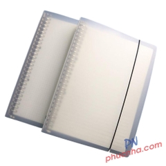 Sổ còng sắt 22 lỗ A5 bìa nhựa trong HY-A560T 60 tờ