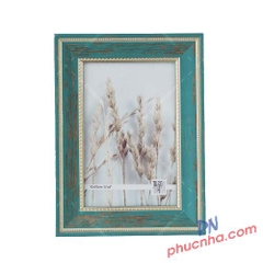 Khung ảnh để bàn 10x15cm –  Viền xanh Ngọc Vintage KH1015 TT9003