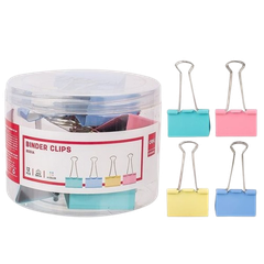 Kẹp bướm màu Deli 8551 51mm/ 8552 41mm/ 8553 32mm/ 8554 25mm/ 8555 19mm/ 8556 15mm