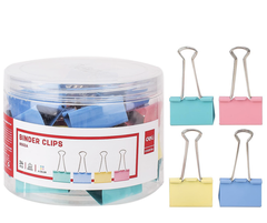 Kẹp bướm màu Deli 8551 51mm/ 8552 41mm/ 8553 32mm/ 8554 25mm/ 8555 19mm/ 8556 15mm