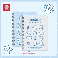 Sổ lò xo Hải Tiến Meme 160tr 100gsm kẻ caro - A6/ A5/ B5