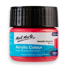 Màu nước acrylic 100ml Mont Marte - Màu Hủ Acrylic màu classic/ màu nhũ ánh kim/ màu phản quang