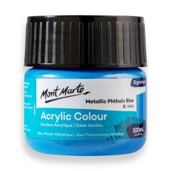Màu nước acrylic 100ml Mont Marte - Màu Hủ Acrylic màu classic/ màu nhũ ánh kim/ màu phản quang
