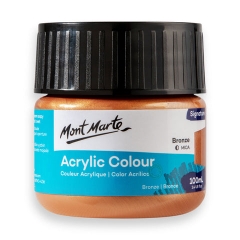 Màu nước acrylic 100ml Mont Marte - Màu Hủ Acrylic màu classic/ màu nhũ ánh kim/ màu phản quang