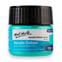 Màu nước acrylic 100ml Mont Marte - Màu Hủ Acrylic màu classic/ màu nhũ ánh kim/ màu phản quang