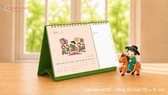 Lịch để bàn Decor Calendar Note 2027 Đinh Mùi lò xo chữ M (A ngang) 22x15cm Đông Hồ chibi, lịch kèm note