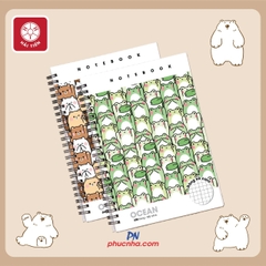 Sổ lò xo Hải Tiến Ocean 6416 B5 200 trang 70gsm caro