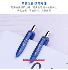 Bút gel bấm Baoke 1911 elite 0.5mm mạ vàng (12)