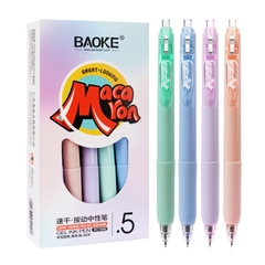 Bút gel bấm Baoke PC1959 Macaron ngòi ST 0.5mm (12)