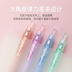 Bút gel bấm Baoke PC1959 Macaron ngòi ST 0.5mm (12)